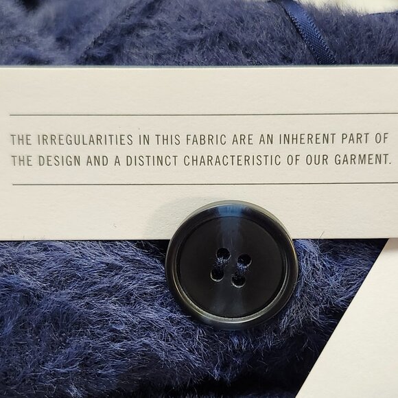 525 America Women's Navy Blue Button-Up V-Neck Cardigan Size S, M & L - Picture 5 of 6